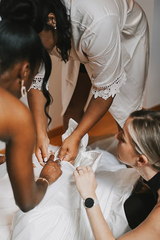 Vorbereitungen der Hochzeit