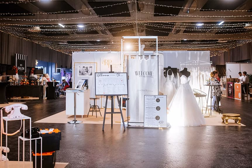 Messestand für Brautmode